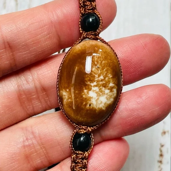 🎁Stone Macrame Adjustable Bracelet - Picture 3 of 4